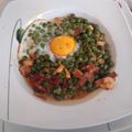 El cooksnap de Raul_K cuando hizo Cazuela de guisantes con jamón, gambas y huevo.