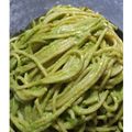 El cooksnap de david Navarro cuando hizo Pesto de Albahaca.