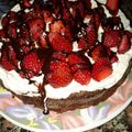 El cooksnap de Florencia Nahir cuando hizo Torta Brownie con Crema con molde de 24 cm.