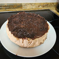 El cooksnap de Maifer cuando hizo Tarta fría de queso y café con cobertura de chocolate.
