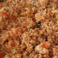 El cooksnap de elsa malpica cuando hizo Arroz con camarones.