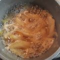 El cooksnap de Romi cuando hizo Papas del aire (chayote) en almíbar.