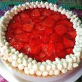 El cooksnap de Melisa cuando hizo Tarta de frutillas 🍓❤.