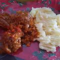 El cooksnap de Cristian Matuk cuando hizo Albóndigas estofadas con puré de papas.