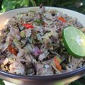 Cooksnap dari Diva's Kitchen untuk resep Ikan Tongkol Suwir Sambal Matah Kecombrang