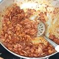 Cooksnap Siti khadijah semasa beliau membuat Sambal Tempe, Kentang dan Bilis.