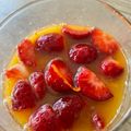El cooksnap de Débora Cantero Martínez cuando hizo Fresas con zumo de naranja.