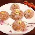 Nayna Shah's cooksnap of when they made Carrot laddu.