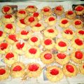 Cooksnap dari Yolandan Oktarita untuk resep Crunchy Strawberry Cheese Thumbprint Cookies