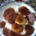 El cooksnap de sandy carrazana cuando hizo Trifle de chocolate bananas y ron🍫🍌.