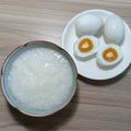 Cooksnap của DiepngocNguyen khi họ làm theo món Cháo trắng lá dứa hột vịt muối đúng chuẩn