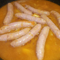 El cooksnap de Charo Diaz cuando hizo Salchichas frescas al vino blanco.