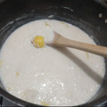 El cooksnap de Laura Gonzalez cuando hizo Arroz con leche de almendras.