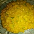 El cooksnap de Yamii Pereyra cuando hizo Arroz a la crema de zapallo y azafrán.
