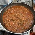 El cooksnap de Federico Texeira cuando hizo Tuco de carne picada para pasta.
