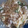 El cooksnap de Glendy Estrella cuando hizo Spaghetti con pollo y brócoli 🍴.
