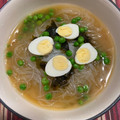 El cooksnap de Ana Muñoz cuando hizo Sopa miso con fideos de guisantes y habas mungo.