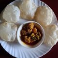 sandhya Dutta 's cooksnap of when they made ফুলকো লুচি(Fulko Luchi recipe in Bengali).