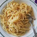 El cooksnap de anabel cuando hizo Espaguetis a la carbonara😋.