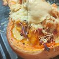 Cooksnap de FitFloFlo sur la recette Butternut farcie à la crème et lardons