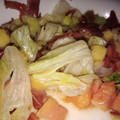 El cooksnap de DelicIANNcook cuando hizo Ensalada de papaya, melón y jamón crujiente.