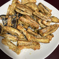 El cooksnap de Amparo cuando hizo Bastones de berenjena y calabacín en airfryer a la miel.