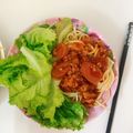 Cooksnap của Bảo Ngọc Nguyễn khi họ làm theo món Mỳ ý sốt cà chua thịt bằm xúc xích
