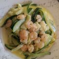 El cooksnap de Ximena Francisca Contreras Torres cuando hizo Fideos de zapallos italianos con camarones | Método Grez.