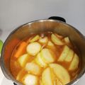 El cooksnap de Janis Polo Valle cuando hizo Crema de zanahoria y calabacín.