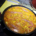 El cooksnap de Miguel Garcia cuando hizo Paella de marisco.