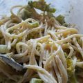 El cooksnap de Paola Ruiz cuando hizo Ensalada tibia de brócoli y fideos.