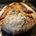 Cooksnap de Pedro Corrêa quando cozinhou Pão integral de fermentação naturalPain aú levain naturel.