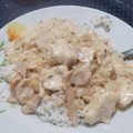 El cooksnap de Cathi Gopar cuando hizo Strogonoff de Pollo con arroz.