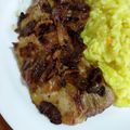 El cooksnap de Glaucia Irene cuando hizo Bondiola encebollada en plancha ESSEN.