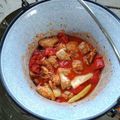 imrie72 Cooksnap-ja, amikor elkészítette a(z) Csirkepaprikás könnyen bográcsban receptet.