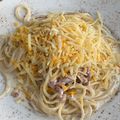 El cooksnap de Noelia Garcia Catala cuando hizo Espaguetis carbonara de Mon.