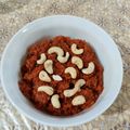 rama's cooksnap of when they made Desi Gajar/ Red Carrot Halwa.