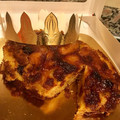 El cooksnap de Mi Chico Martini cuando hizo Pastel de manzana con pasas al ron.