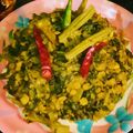 Samita Sar's cooksnap of when they made মটর ডাল দিয়ে লাউ শাক (motor dal diye lau shak recipe in Bengali).