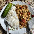 รูป Cooksnap ของ ชฎาพร เรืองคํา เมื่อเขาทำ มะเขือเทศผัดไข่ทูน่า โลว์คาร์บ
