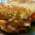 El cooksnap de meloisa19 cuando hizo Sándwiches tomate y mozzarella rebozado!💕.