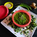 Parul Patel's cooksnap of when they made લીલા ધાણા લસણની ચટણી (Lila Dhana Lasan Chutney Recipe In Gujarati).