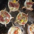 El cooksnap de Ricardo Daniel Acosta cuando hizo Canastitas de paleta, queso, huevo, choclo y tomate.