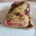 Cooksnap από Barbie Darbie στη συνταγή Κρέπες από κολοκυθάκια με γέμιση πιπεριά Φλωρίνης και μανούρι