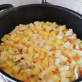 El cooksnap de Eva Jara Escanilla cuando hizo Arroz con pollo en cubos.