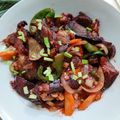 Cooksnap Mizzanem semasa beliau membuat Daging masak merah.