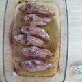 El cooksnap de El Yosi cuando hizo Chuletas de pavo adobadas al ajillo con vino blanco al horno.