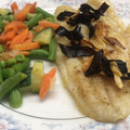 El cooksnap de Mario cuando hizo Filete de Pescado al Ajillo.