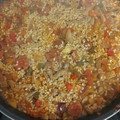 El cooksnap de antonio cuando hizo Arroz con chorizo.