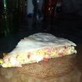 El cooksnap de Kary cuando hizo Tarta de choclo, tomates y jamón cocido.